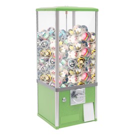 MOCHAG 4*25 Cents Coin Operated Vending Machine, 25" Height Big Capsule Candy Gumball Vending Machine Dispenser Prize Machine, Commercial Vending Machine for Selling Capsule Toys Candy (Light Green)