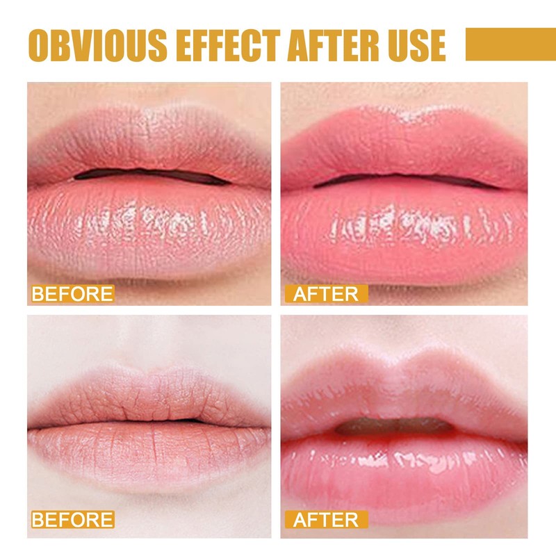 2 Pcs Lip Balm Honey Pot,Honey Propolis Lip Mask Hydrating