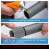 sourcing map 3 Pcs UPVC Reducer Pipe Fitting, 63x25mm PVC