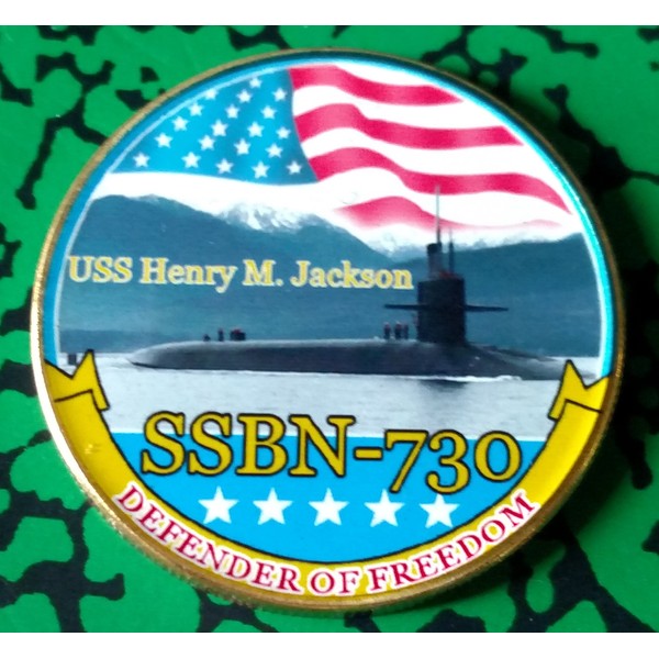 Navy USS Henry M Jackson SSBN-730 Submarine Military Challenge Art