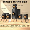 Small Subwoofer Home Theater for TV Surround System 5 Wired