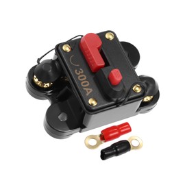 Motoforti 1 Set 300A Car Circuit Breaker with Manual Reset Waterproof Long-lasting