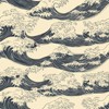 Stickyart Hokusai Wave Wallpaper Peel and Stick Japanese Ukiyo-e Wave