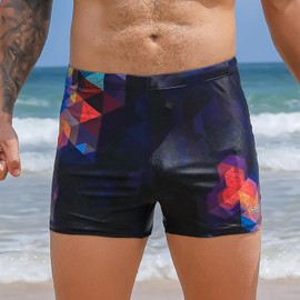 Angel season Swim Jammer Square Leg, Dark Black, Medium