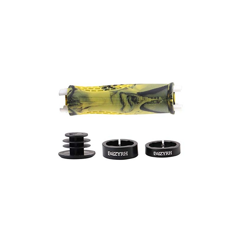 VOANZO Bicycle Handlebar Grips, 2 Sided Locking, Non-Slip TPR Rubber