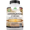 Naturalife Labs Organic Ashwagandha 2100mg - 100 vegan capsules 100%