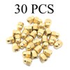 Pro Bamboo Kitchen 30pcs M4 Brass Hexagon Cap Nut Gold