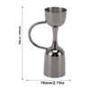 Double Sided Cocktail Bell Jigger Stainless Steel Dual End Wine