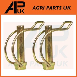 2X Pipe Tube Linch Lynch Pin 10mm x 50mm Trailer Tractor Truck Linkage Stabiliser