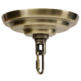 MAYOMAJO 5-5/16 Inch Light Canopy Kit with Heavy Duty, Replacement Cover Plate with Mounting Hardware for Chandelier, Pendant Light, Swag Light, Flower Basket or DIY Projects (Bronze)