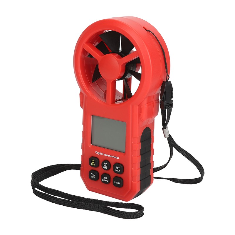 Digital Temperature Wind Speed Meter High Accuracy 5 Units Handheld