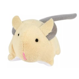 Greenbrier Kennel Club Plush Cat Mouse Toy w/ Rattle/Bell Grey Tan White~ Choice - Tan