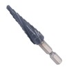 Spiral Grooved Step Drill Bit 4mm to 12mm Step 1/4in