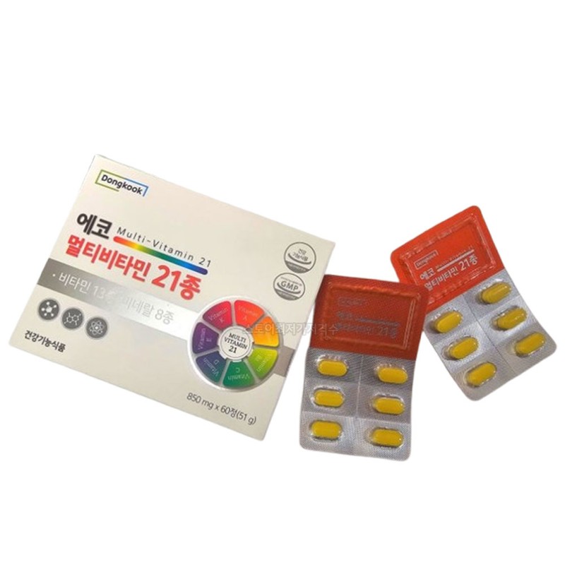 Dongguk Eco Multivitamin 21 types 850mg x 60 tablets /