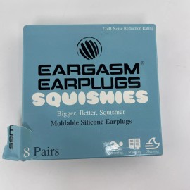 Eargasm Squishies Moldable Silicone Earplugs for Sleep,Swim Noise Reduction 22db