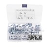 Yuhtech 80 Pcs 4 Size Stainless Steel U Clips M4