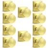 Probrico Bulk Dummy Door Knobs Interior 10 Pack, Brushed Gold