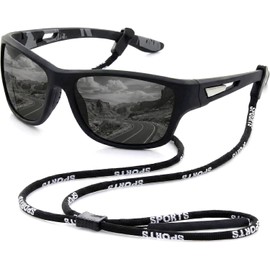 Timotech Lentes de Sol Deportivos Polarizados con Protección UV400, Gafas de Sol Envolventes de Alto Rendimiento para Ciclismo, Correr, Béisbol y Pesca, Diseño Ligero y Resistente para Hombre y Mujer