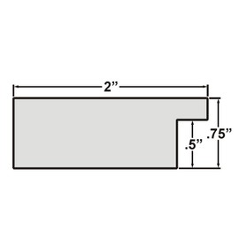 Craig Frames Bauhaus 200, 20x27 Picture Frame, Melinga Gray Oak