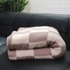 Soft Checkered Throw Blanket, Ultra Cozy Knit Throw Blanket Fluffy