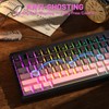 Free wolf M87 V2 87 Keys Membrane Gaming Wireless Keyboard,80%