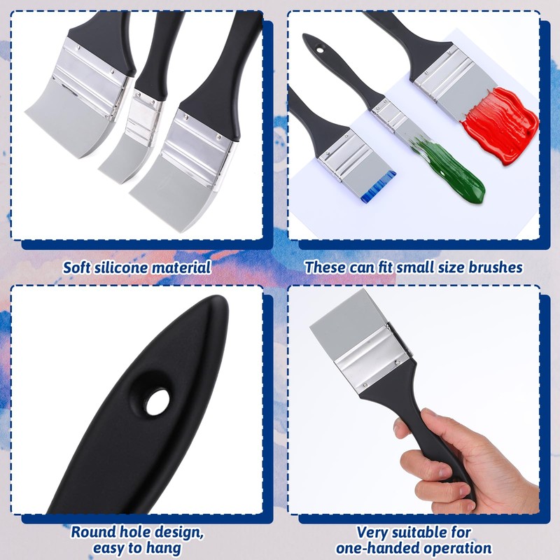 5 Pieces Silicone Paint Brush Set, Color Shaper Silicone Brushes