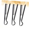 Healeved 3pcs Shaped Combs for Women Detangling Hair Straightening Salon
