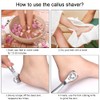 URAQT Stainless Steel Callus Slicer, Foot Scraper, Foot File, Rasp