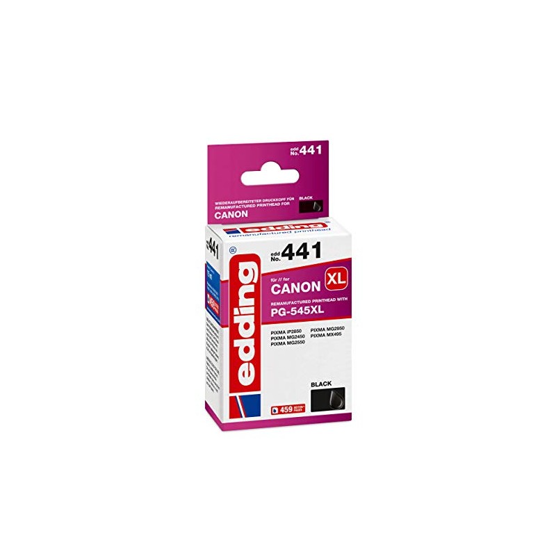 edding EDD-441 Ink Cartridge - Single Cartridge - Black -