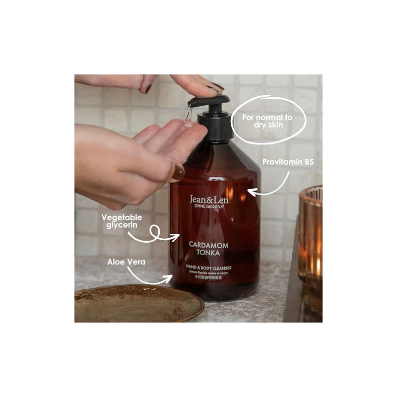 Jean & Len Hand & Body Cleanser Cardamom & Tonka,