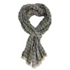 Rotfuchs Cotton Scarf Women's Scarf Men's Scarf Crinkle Look Striped