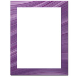 Brush Strokes Letterhead Laser & Inkjet Printer Paper (Amethyst, 100 Pack)