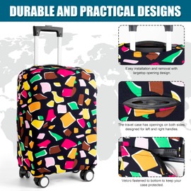 Takytao Luggage Suitcase Cover, Luggage Protector Suitcase Covers TSA Approved for Travel Fits 20-22 Inches.