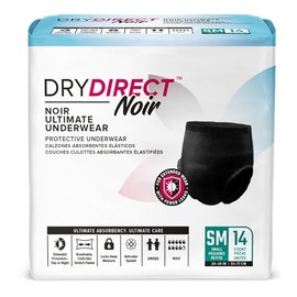 Dry Direct Noir Ultimate Protective Underwear (Small - Pack of 14) by Parentgiving