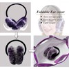 Rabbit Hair Earmuff for Winter, Soft and Warm,Foldable and Easy