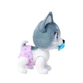Simba Pamper Petz Husky 105950135 Cute Animal Baby with Drinking and Wet Function, Nappy with Colour Change Function, Magic Paw and Three Surprises, 15 cm, from 3 Years