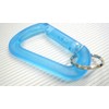 プラ・カラビナ（大）キーホルダー 【ブルー2個入り】