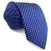 S&W SHLAX&WING Royal Blue Mens Necktie Patterned for Business Ties