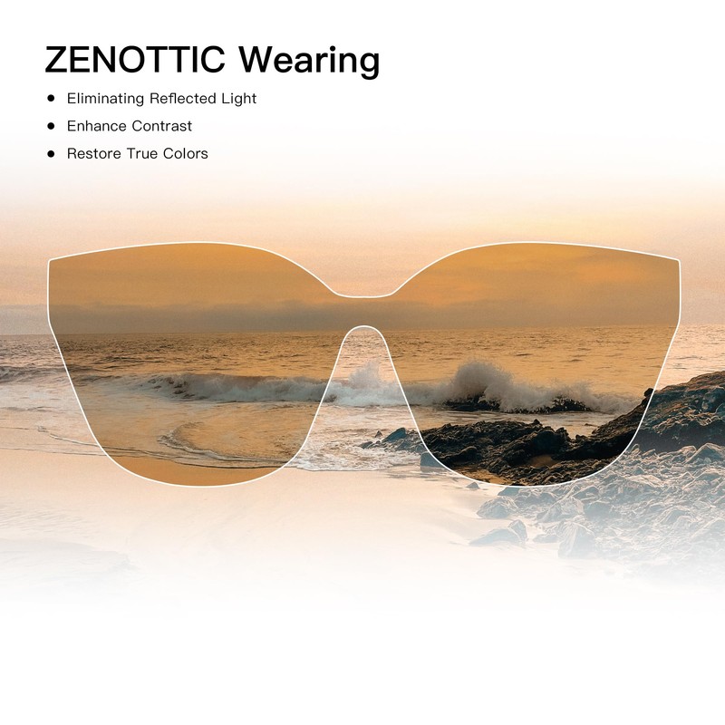 ZENOTTIC Polarized Sunglasses Women Oversized Sun Glasses Womens Trendy Retro