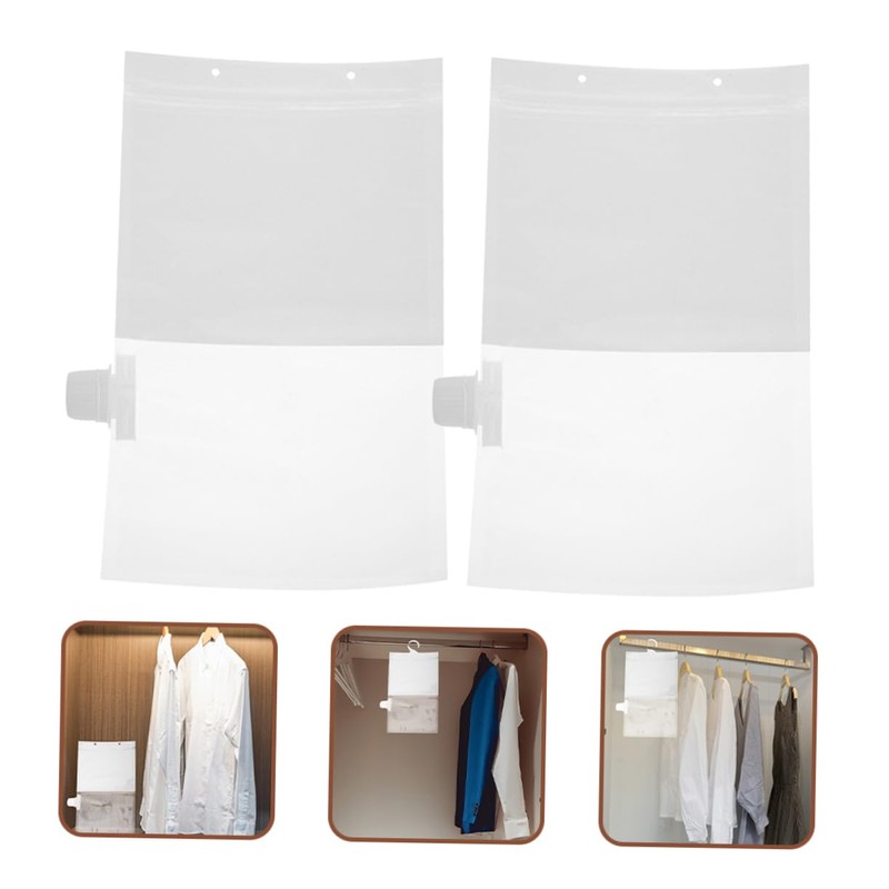 jojofuny 20pcs Reusable Moisture Absorbers Bags Hanging Dehumidifier for Closet