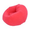Inflatable Lounge Chair Flocking PVC Portable Folding Blow Up Sofa
