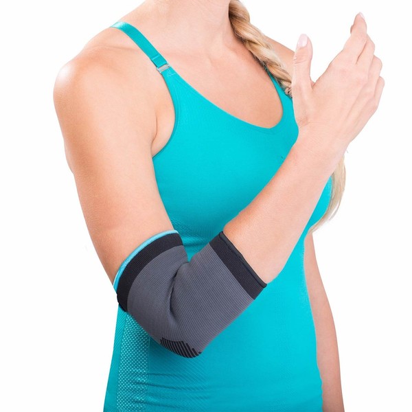 DonJoy Advantage Elastic Elbow Sleeve for Strains, Sprains, Swelling, Panels for Free Movement