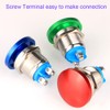 Gebildet 19 mm 3V-6V-12V-24V-36V-110V-220V-380V/3Amp Momentary Metal Mushroom Head Push Button