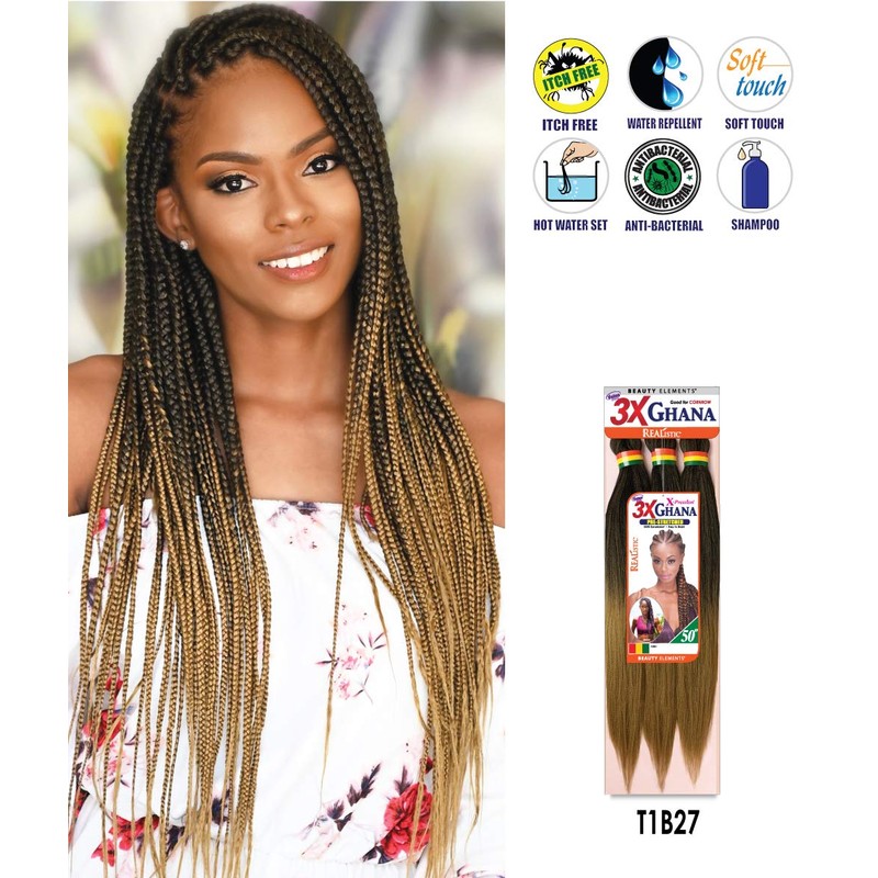 REALISTIC - Multi Pack Deals! Pre-stretched X-Pression 3X Ghana Braids