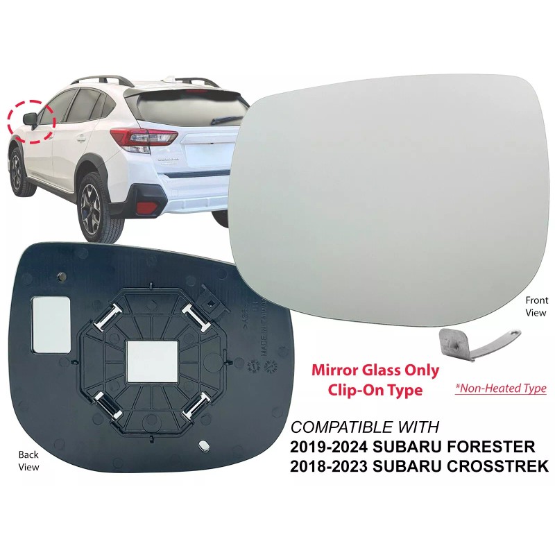 KAP Non-Heated Mirror Glass for 2018-2023 Crosstrek 2019-2024 Forester Driver