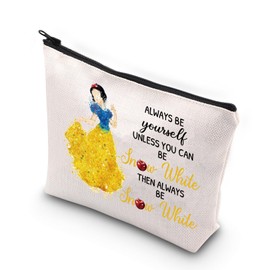 XYANFA Snow Princess Makeup Bag Movei Fans Gift Fairy Tales Lover Gift White Princess Cosmetic Bag (ALWAYS BE Snoow White)