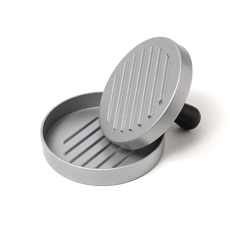 GORANDO Burger Press - Patty Press for Homemade Burgers (Aluminium)
