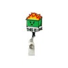 This is Fine Dumpster Fire Meme Funny Badge Reel, Acrylic,