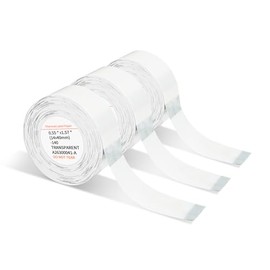 JADENS Label Maker Tape Compatible with JD-11 Printers, Featuring 3 Rolls of Transparent Tapes for JD-11 Printer, for Clear Wrapping and Labeling Needs in Offices, Homes, and Schools,14x40mm