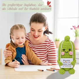 Mwmoeen Funny Positive Cucumber Pocket Hug, Creative Positive Potato Doll Gifts Best Friend Gifts for Girlfriend Small Gifts for Women (A37)